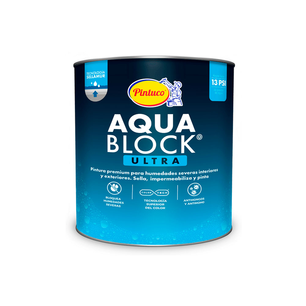 PINTURA IMPERMEABILIZANTE AQUA BLOCK ULTRA – PINTUCO – Distribuidora ...